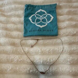 Kendra Scott Dainty Rose Gold Drusy Necklace